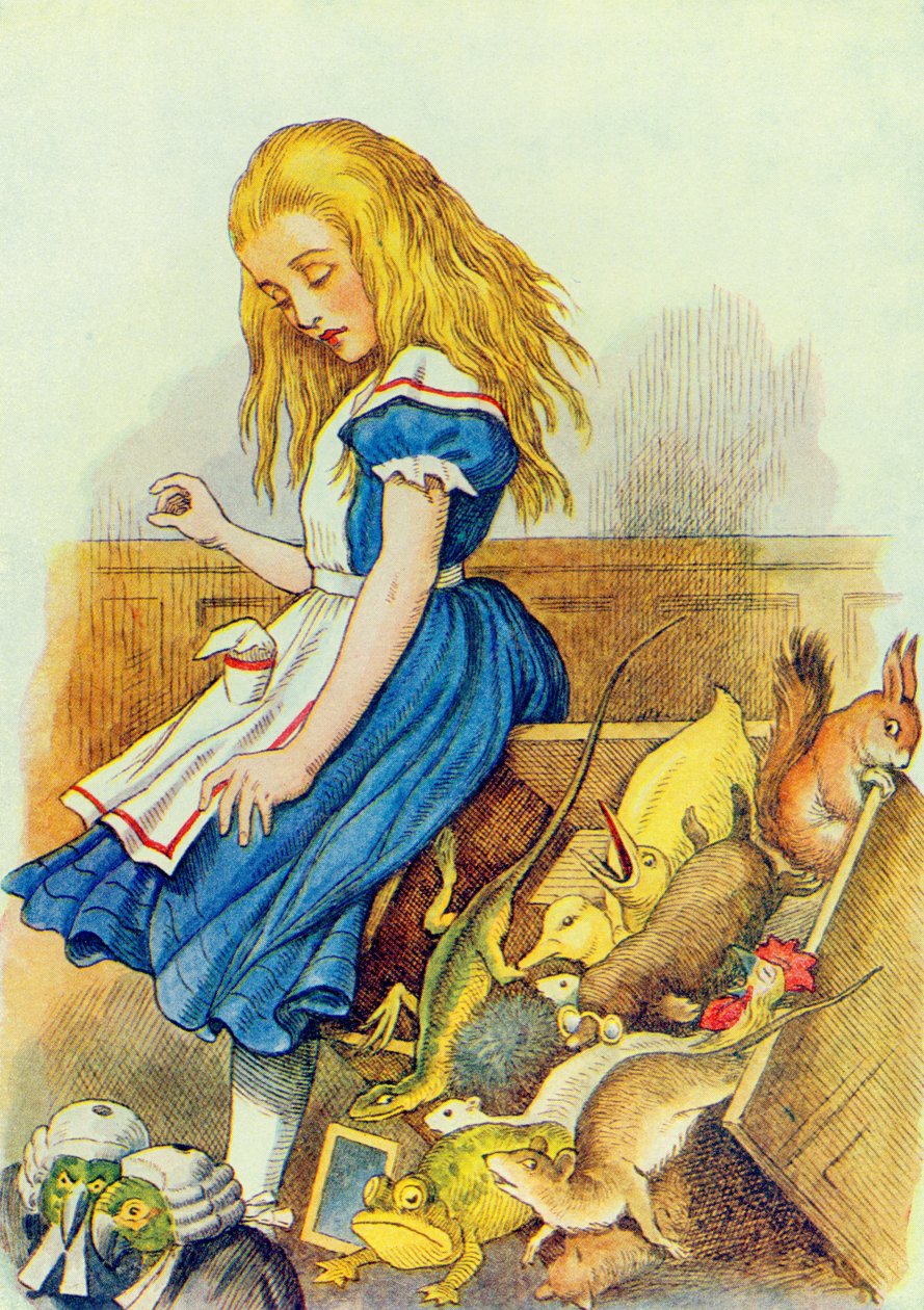 Alice kippt die Jury-Box um, Illustration aus 