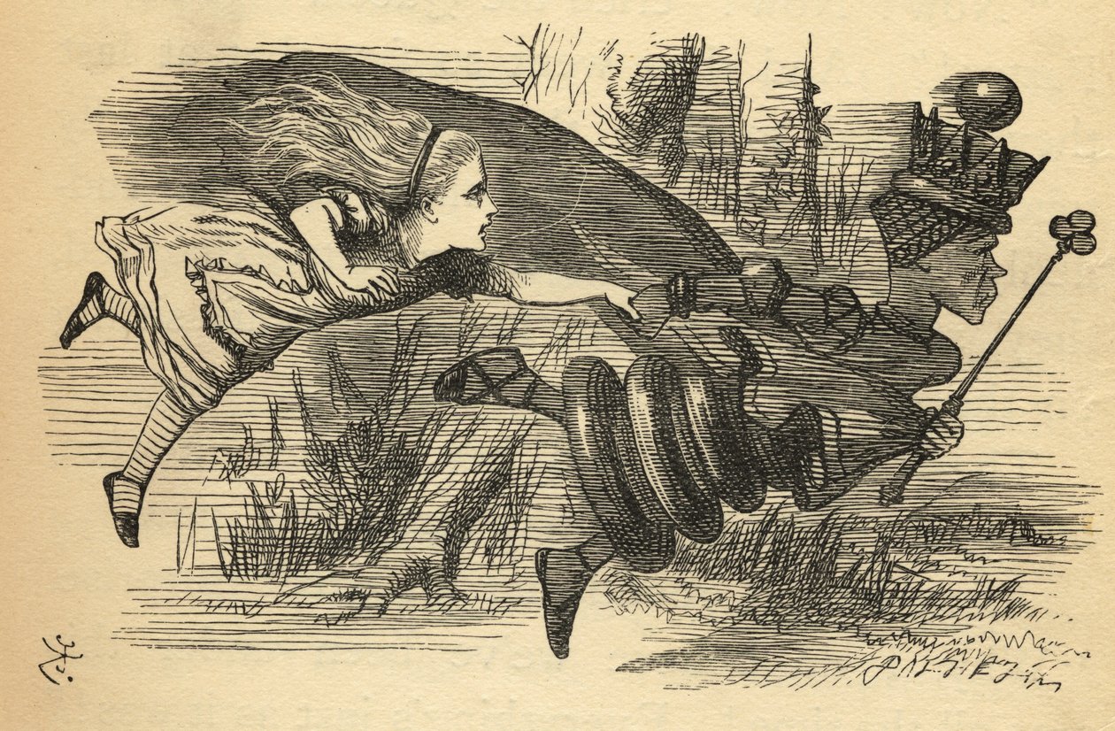 Alice und die Rote Königin, Illustration aus 