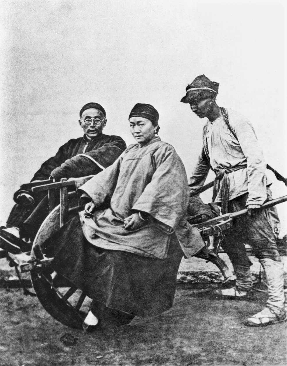 Chinesische Rikscha, ca. 1870 von John Thomson