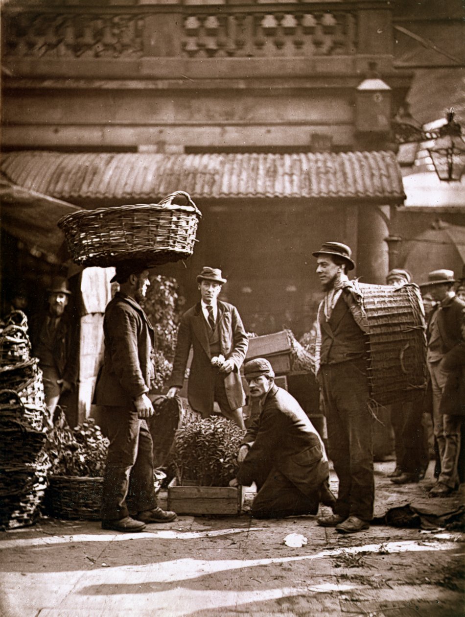 Arbeiter von Covent Garden (Woodburytypie) von John Thomson