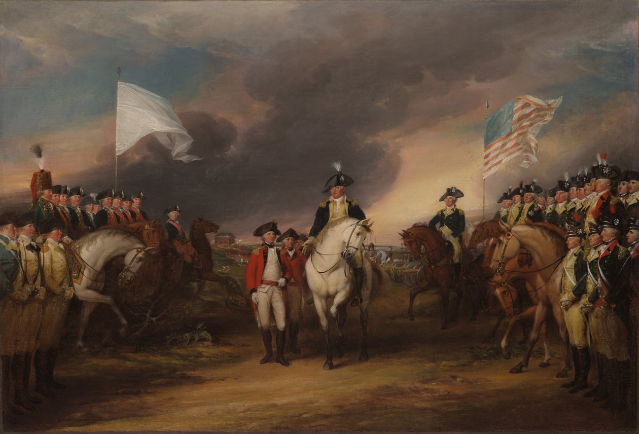 Die Kapitulation von Lord Cornwallis in Yorktown, 19. Oktober 1781, 1787-ca.1828 von John Trumbull