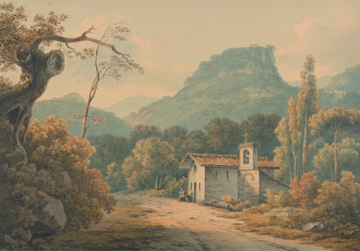 Die Einsiedelei in Frascati von John Warwick Smith