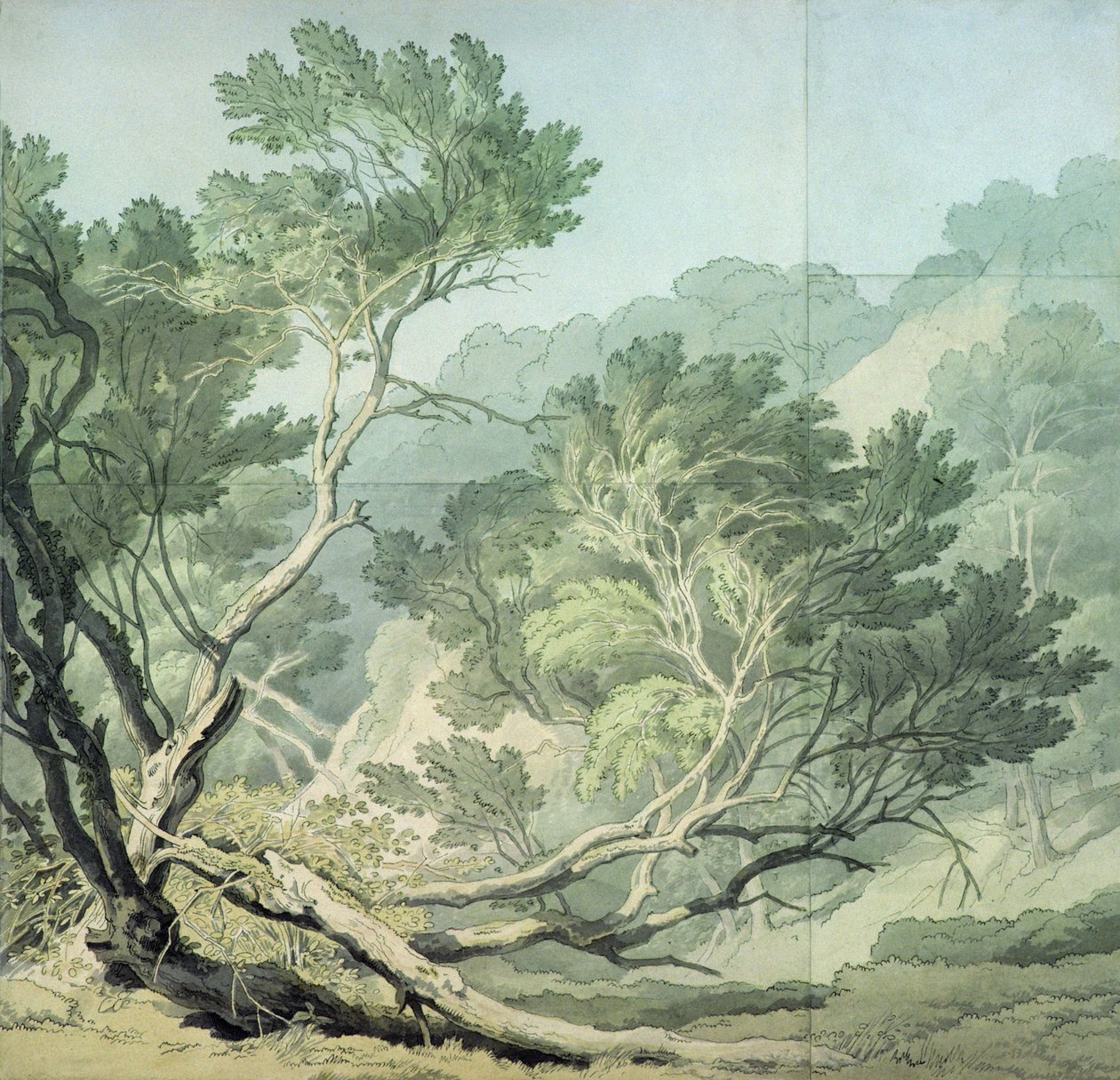 Ansicht in der Nähe von Fordlands, Exeter von John White Abbott