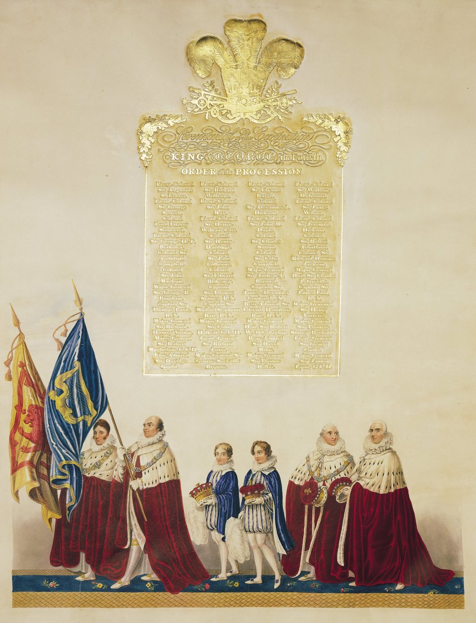 Zeremonie der Krönung von König George IV von John Whittaker