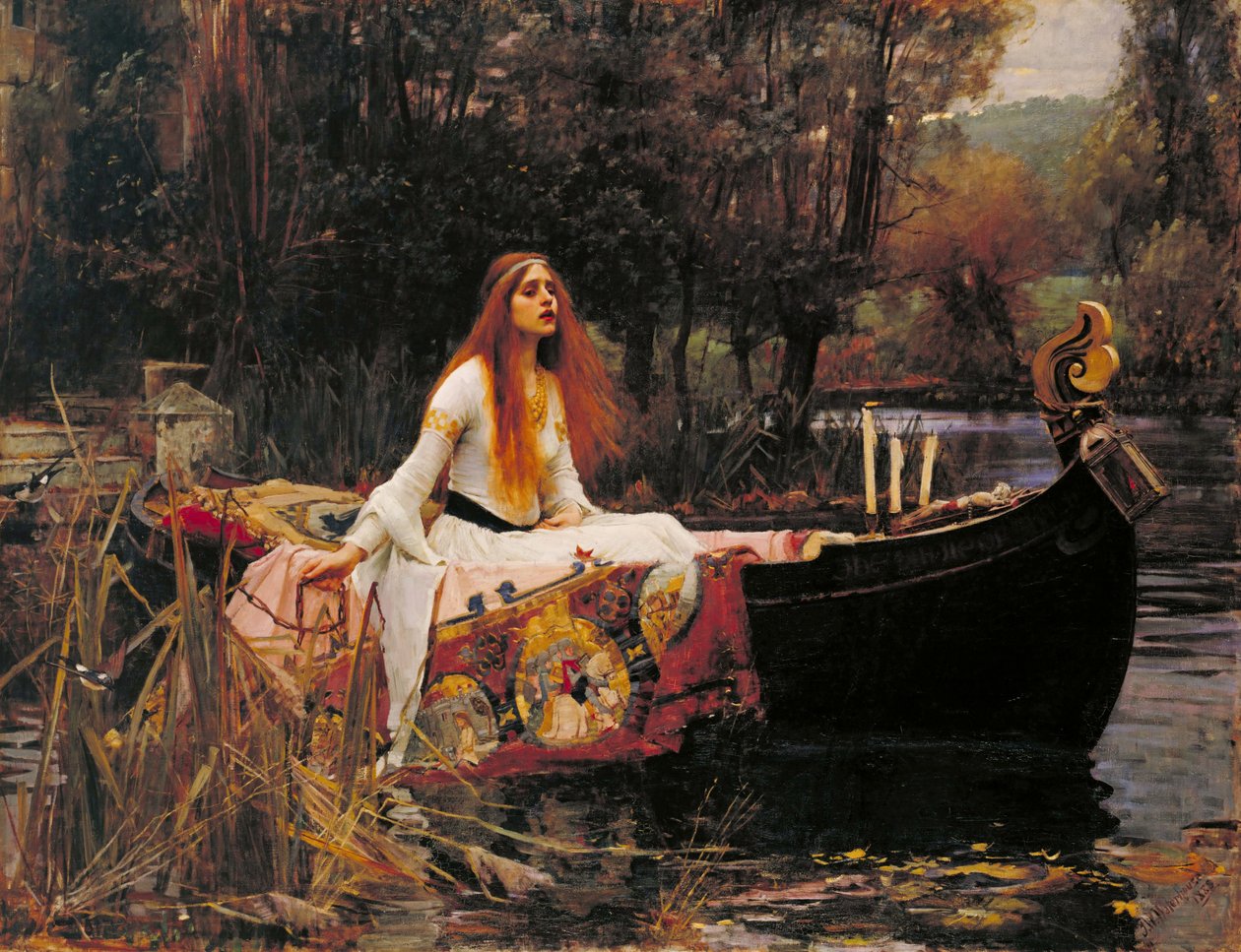 Die Dame von Shalott von John William Waterhouse