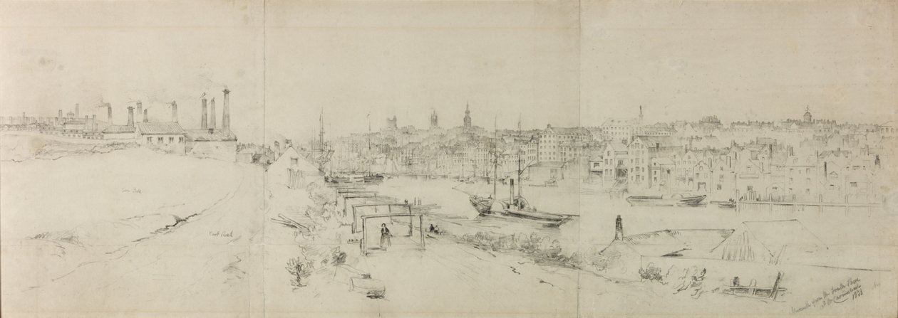 Newcastle von der Südküste von John Wilson Carmichael
