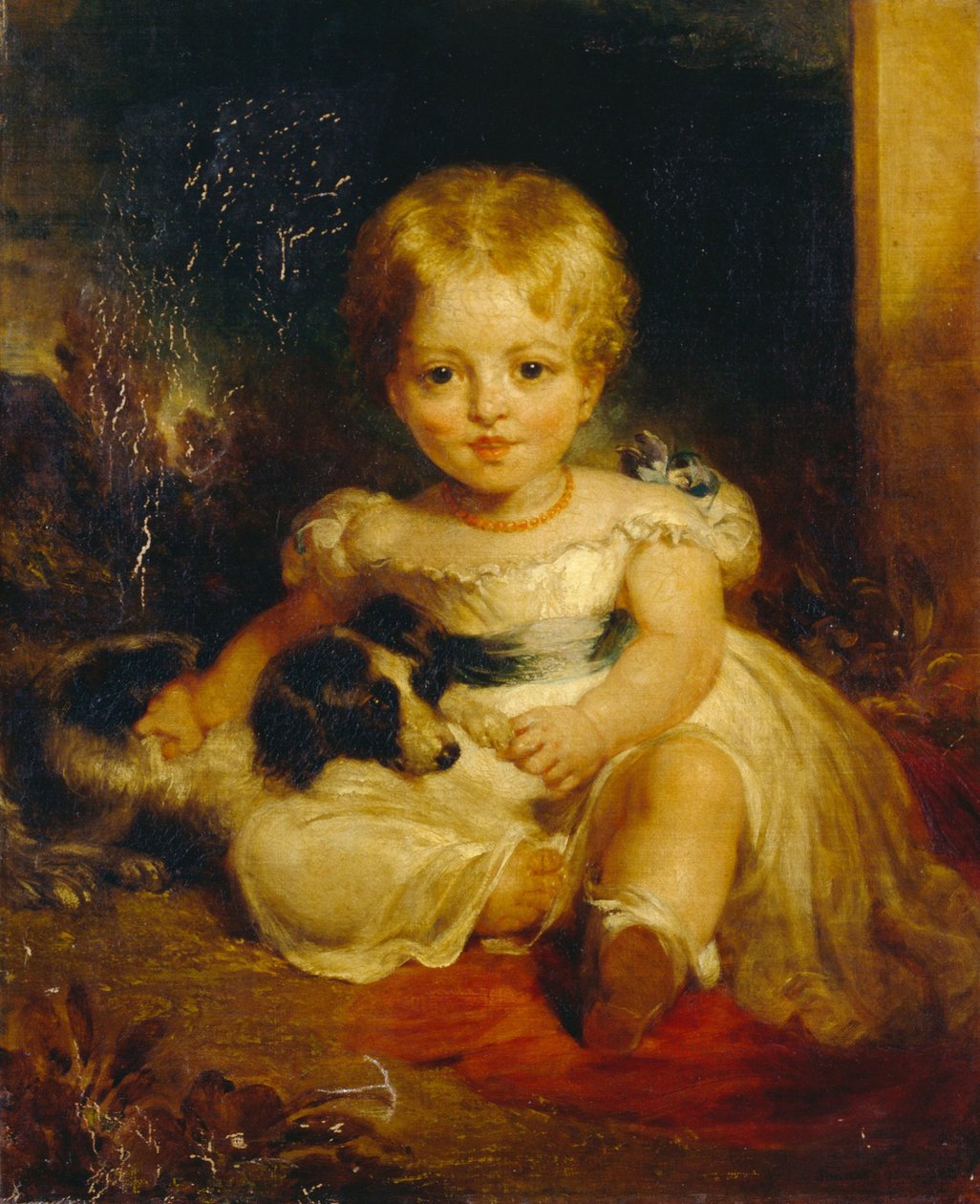 Susan Jay und ihr Hund von John Wood 