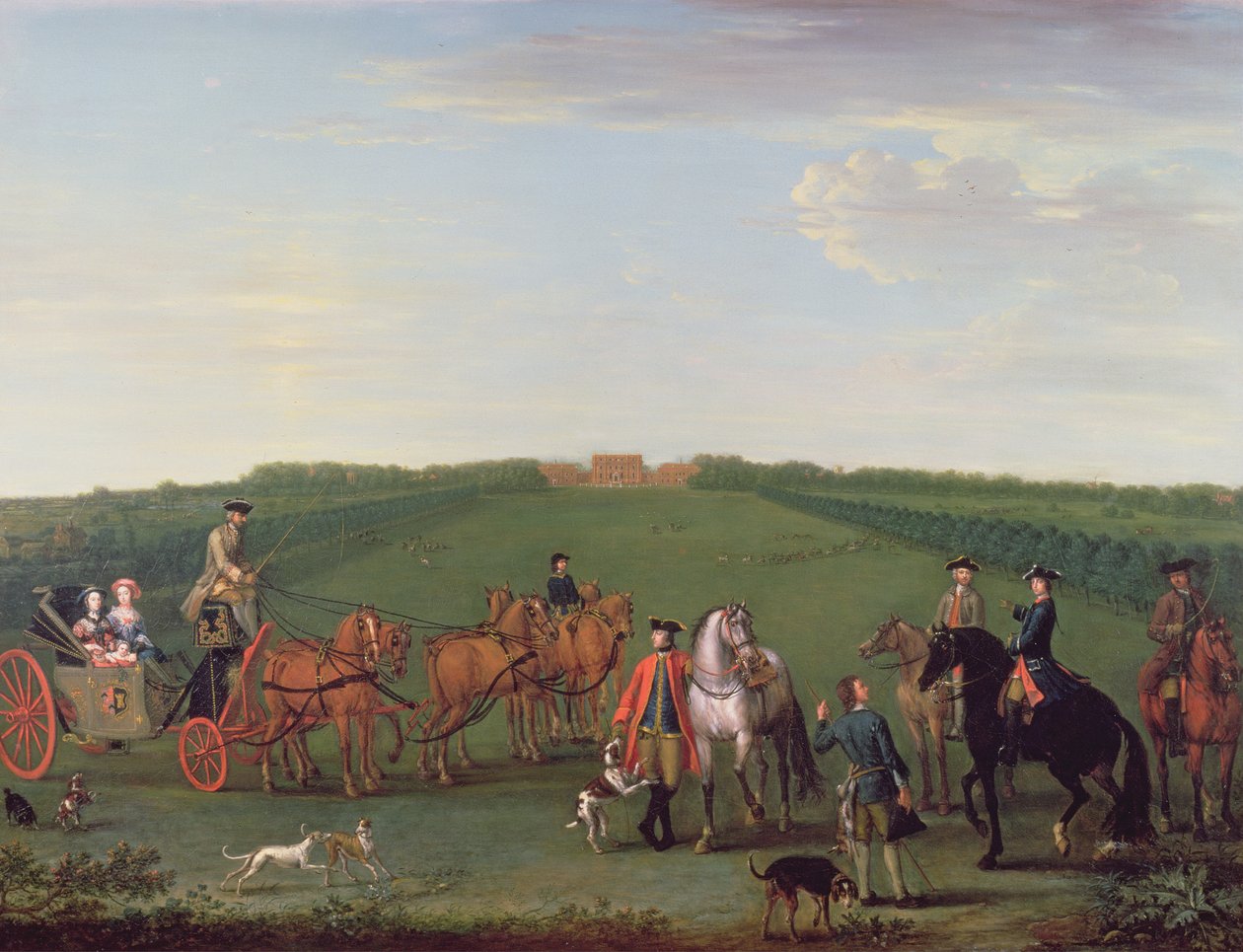 Die Familie Beauchamp-Proctor und Freunde im Langley Park, Norfolk, 1749 von John Wootton