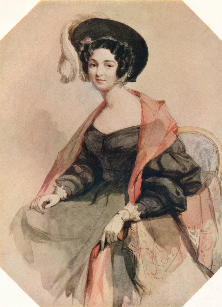 Porträt einer Dame, ca. 1855 von John Absolon