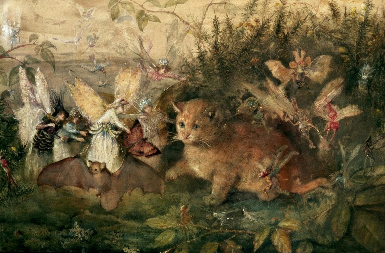 Katze unter Feen von John Anster Fitzgerald