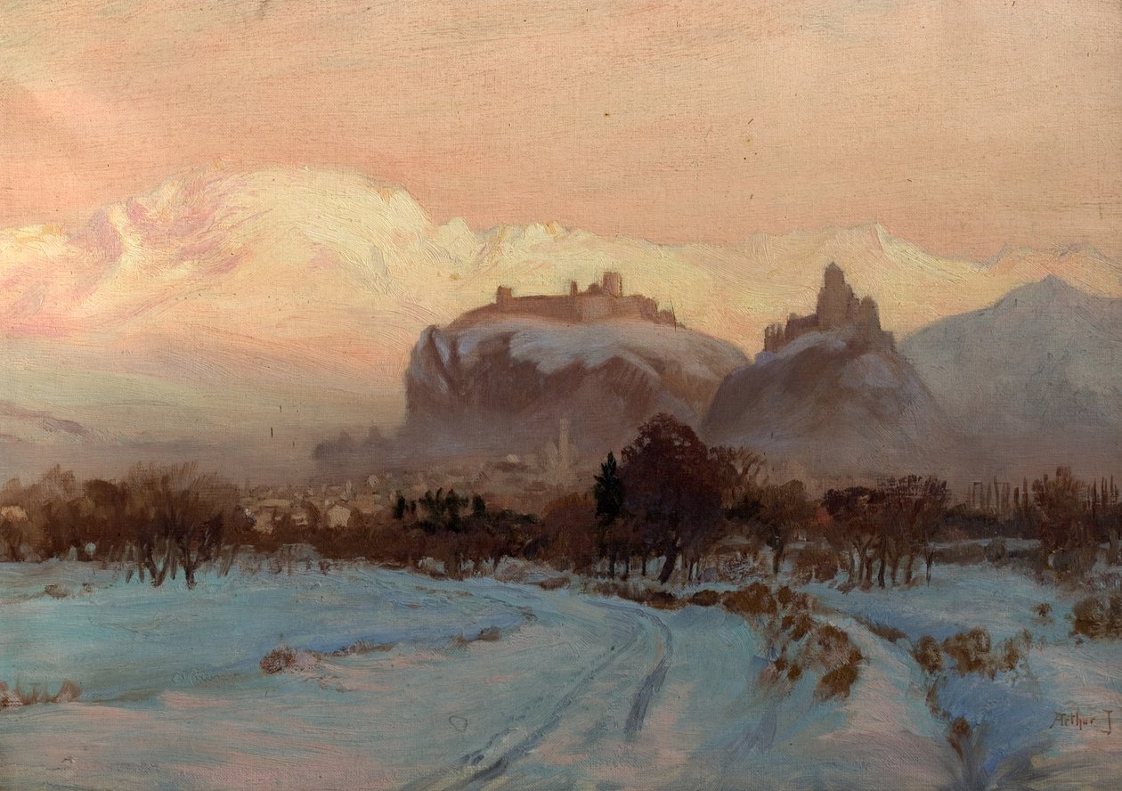Eine Winterszene von John Arthur Black
