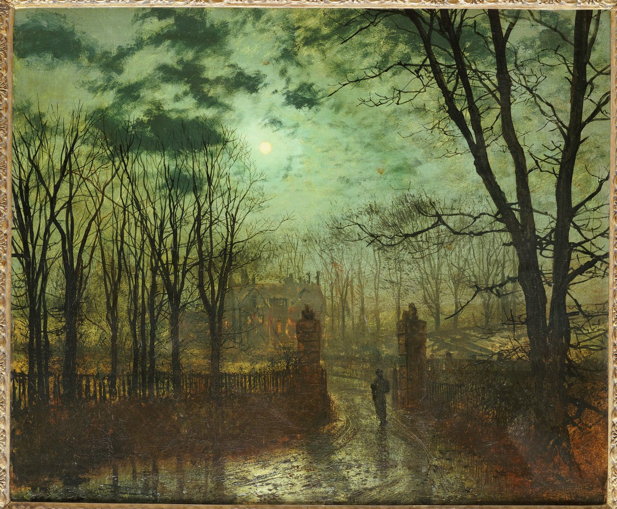 Am Parktor von John Atkinson Grimshaw
