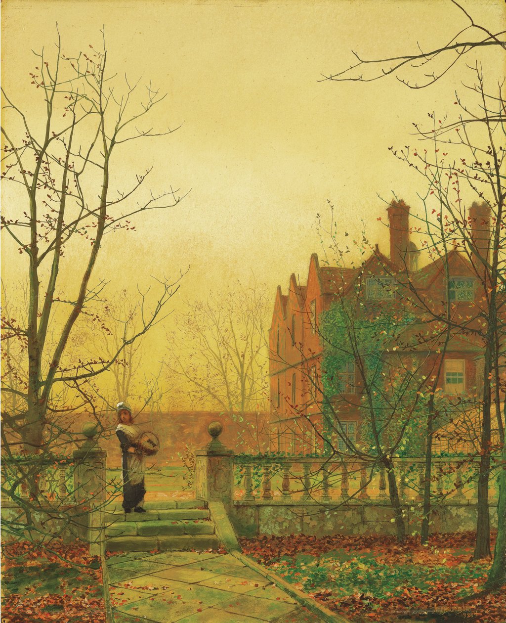 Herbstgold von John Atkinson Grimshaw