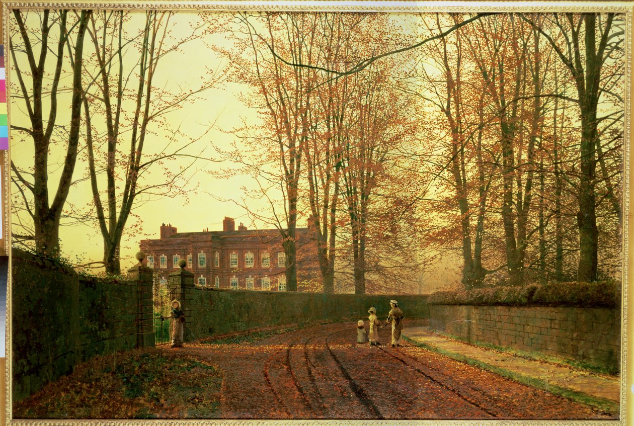 In die Kirche gehen, 1880 von John Atkinson Grimshaw