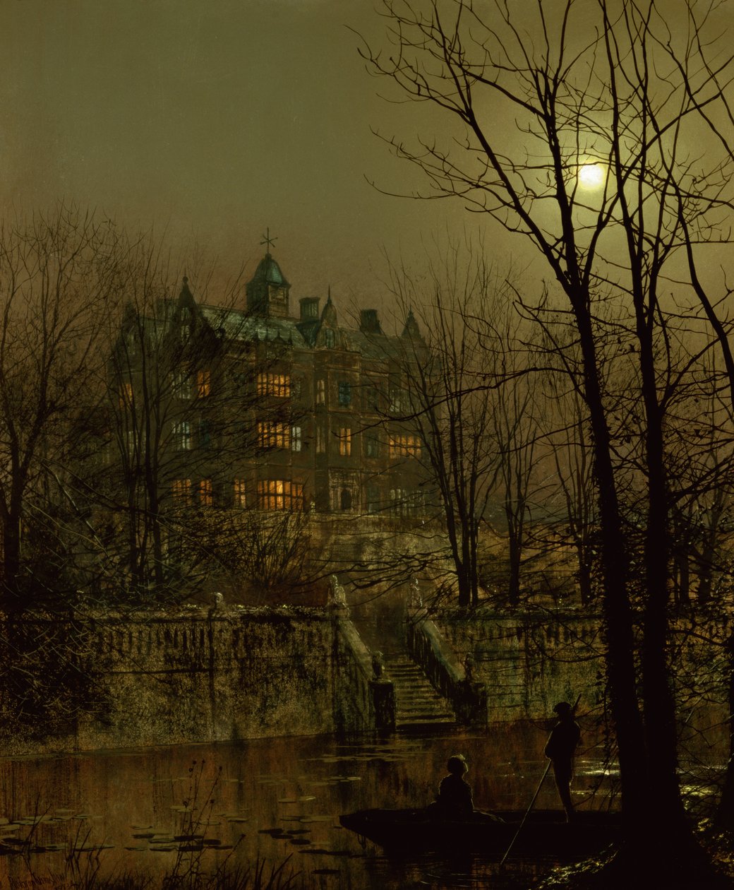 Knostrop Old Hall, Leeds von John Atkinson Grimshaw