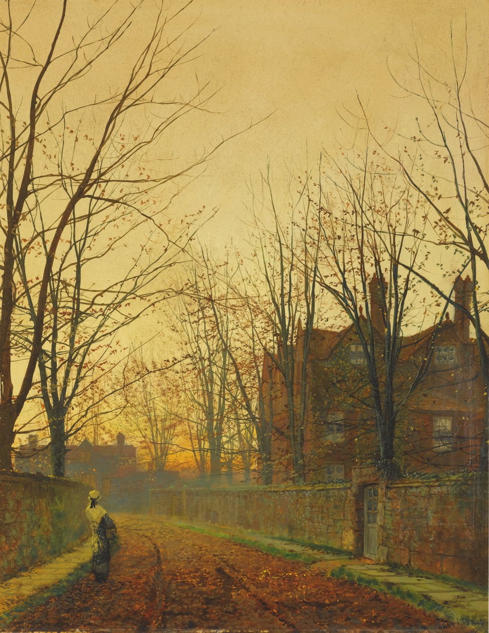 Später Oktober von John Atkinson Grimshaw