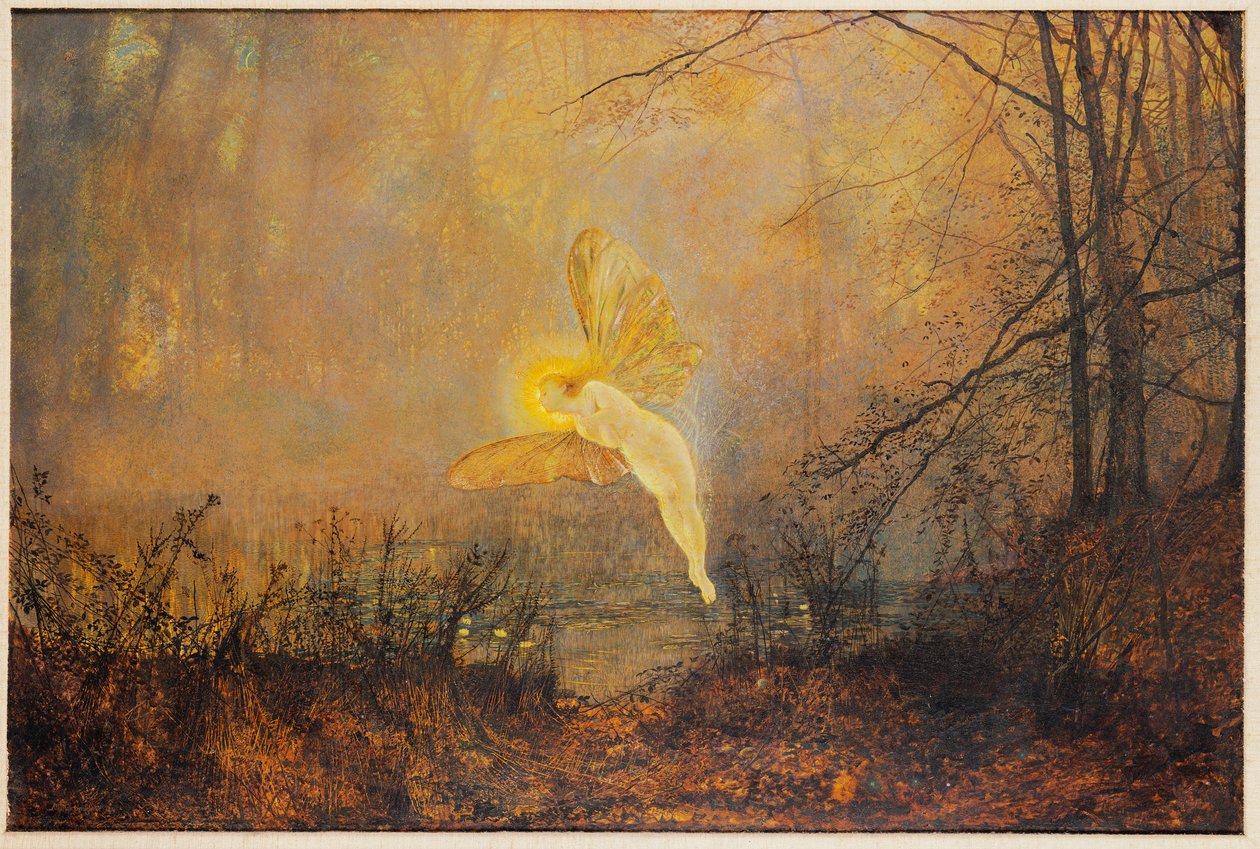 Mittsommernacht, oder "Iris", 1876 von John Atkinson Grimshaw