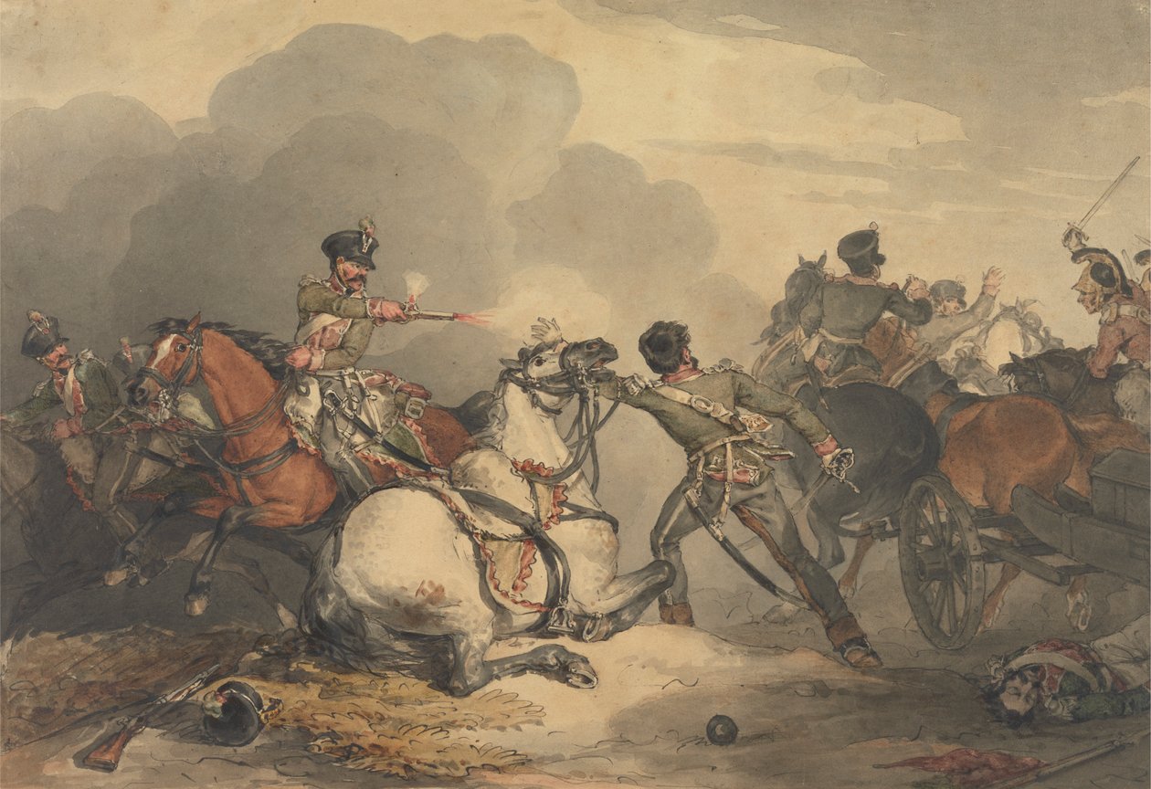 Eine Kampfszene von John Augustus Atkinson