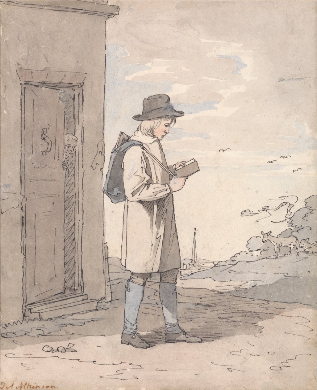 Auf dem Weg zur Schule von John Augustus Atkinson