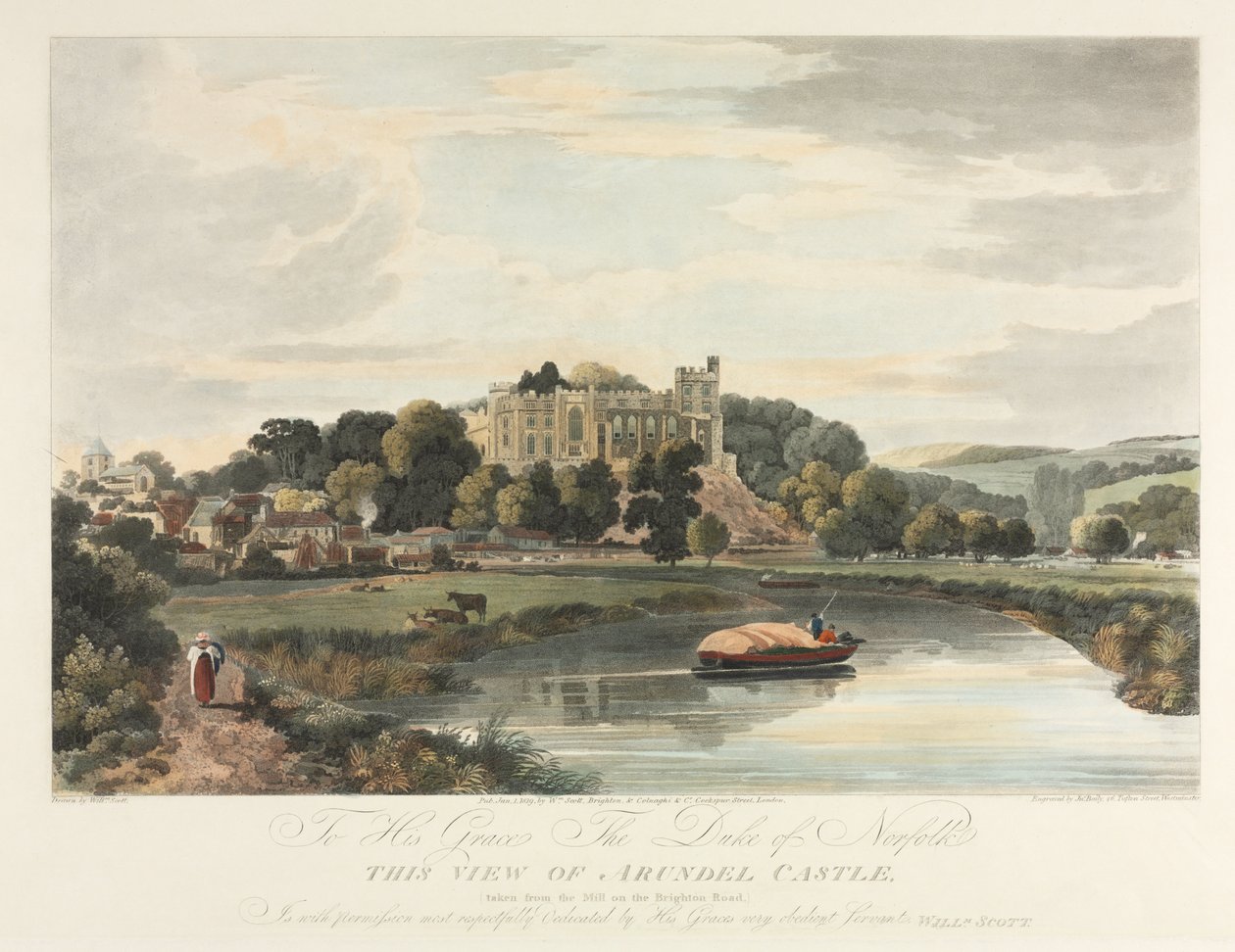 Diese Ansicht von Arundel Castle von John Baily