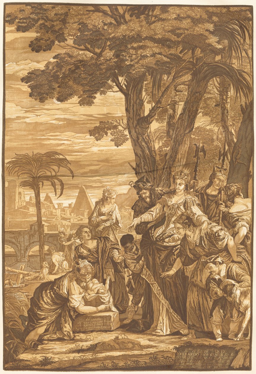 Das Auffinden des Moses von John Baptist Jackson after Veronese
