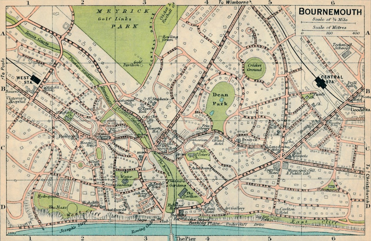 Bournemouth, 20. Jahrhundert von John Bartholomew