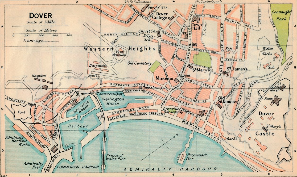 Dover, 20. Jahrhundert von John Bartholomew