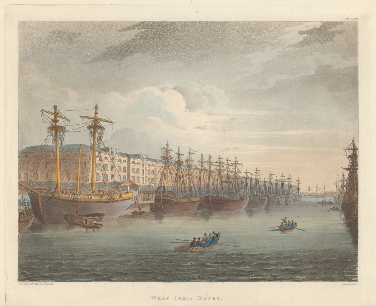 West India Docks von John Bluck