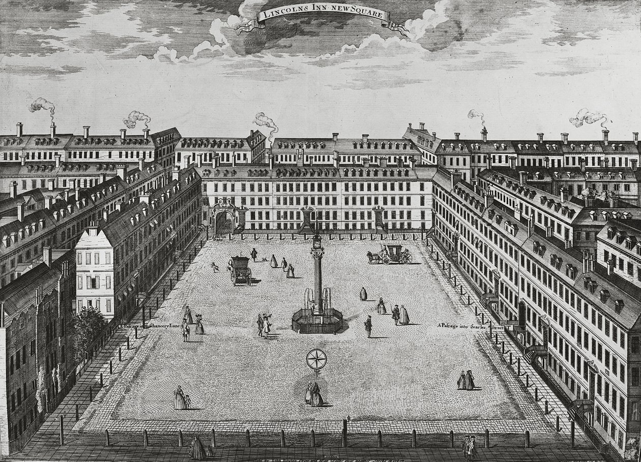 Lincolns Inn New Square, ca. 1725 von John Bowles