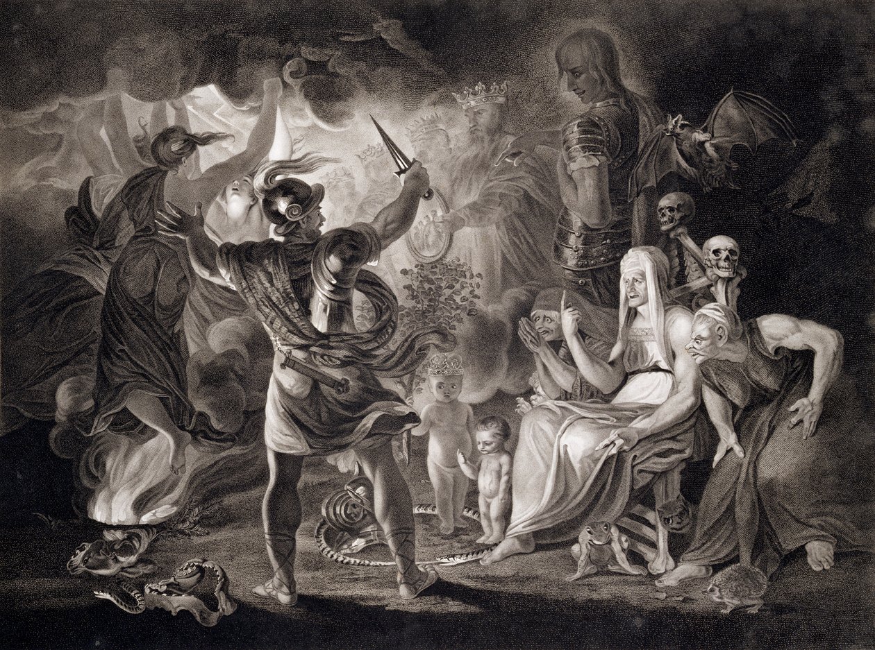 Macbeth, die drei Hexen und Hekate, 1805 von John Boydell