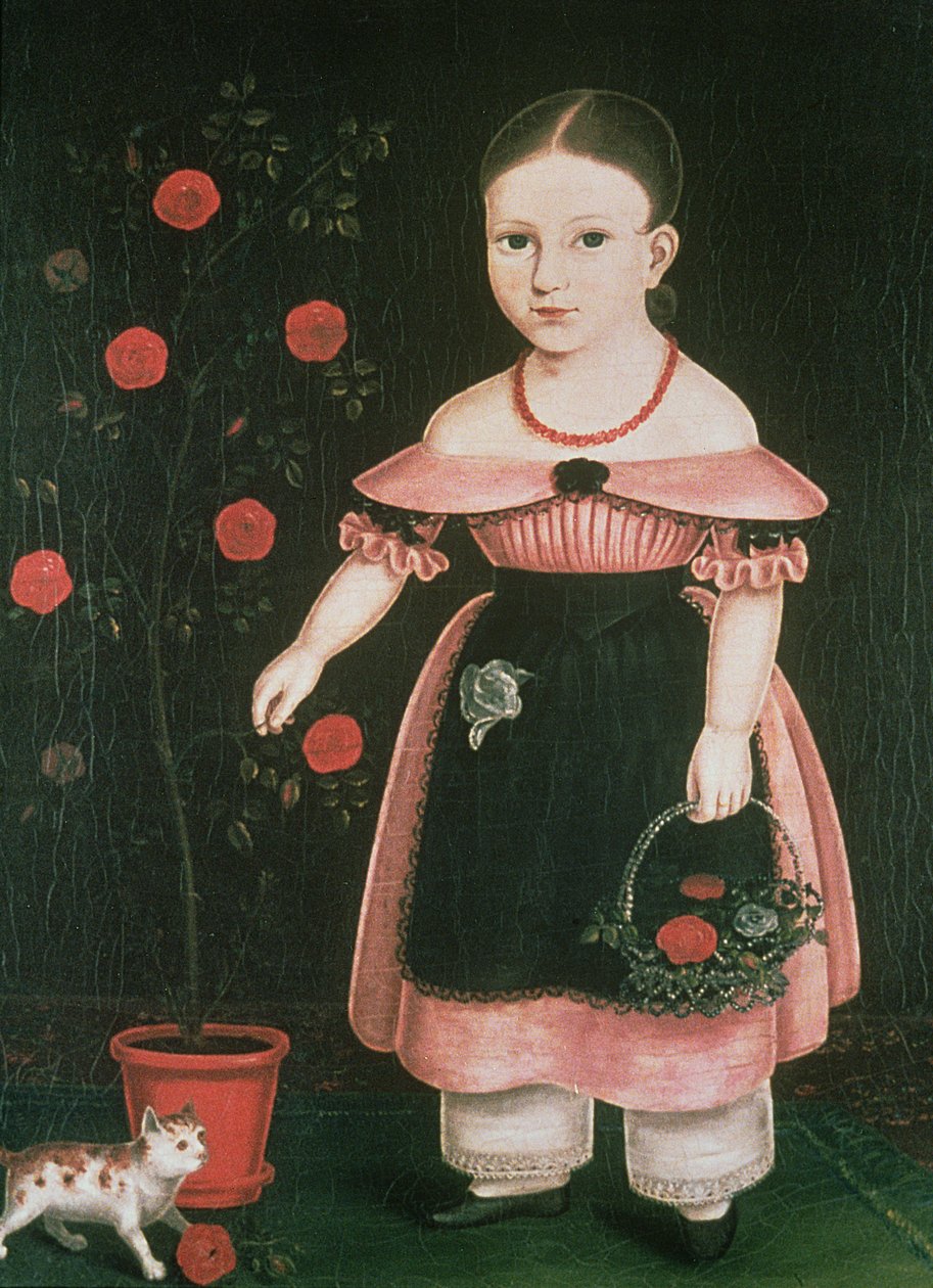 Kleines Mädchen in Lavendel, ca. 1840 von John Bradley