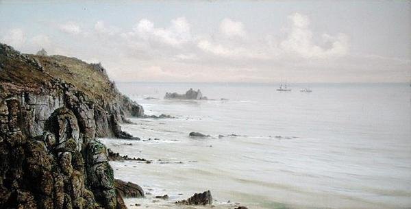 Eine felsige Küste von John Brett