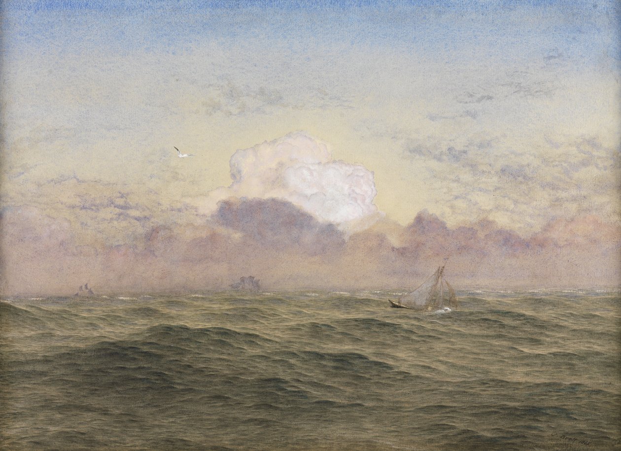 Das offene Meer, 1865 von John Brett