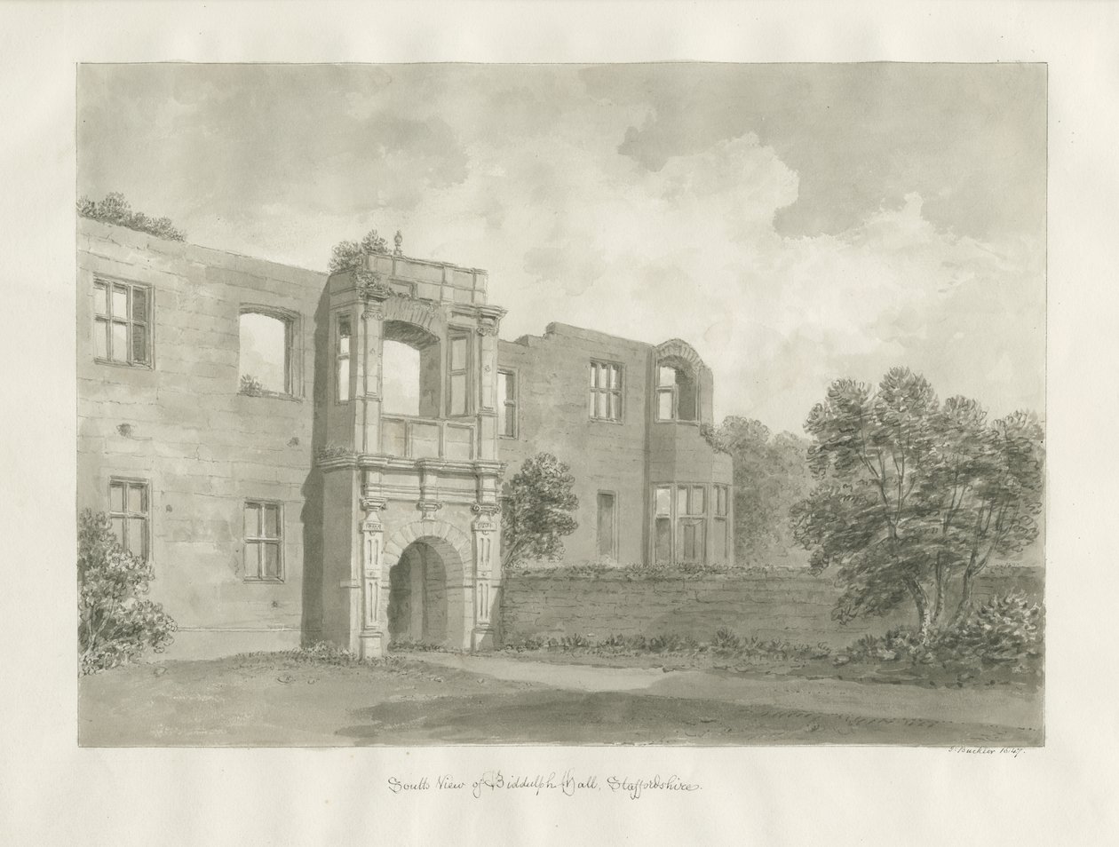 Biddulph Hall (alt) von John Buckler