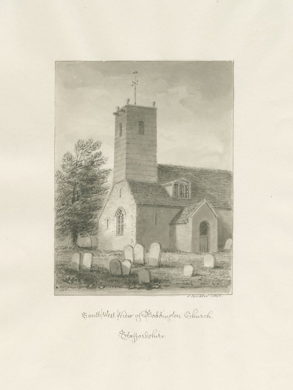 Bobbington Kirche von John Buckler
