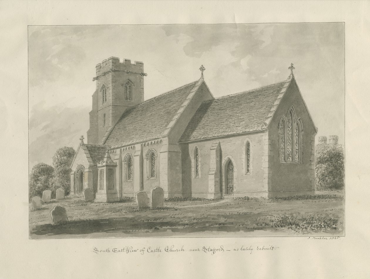 Castle Church - Kirche von John Buckler