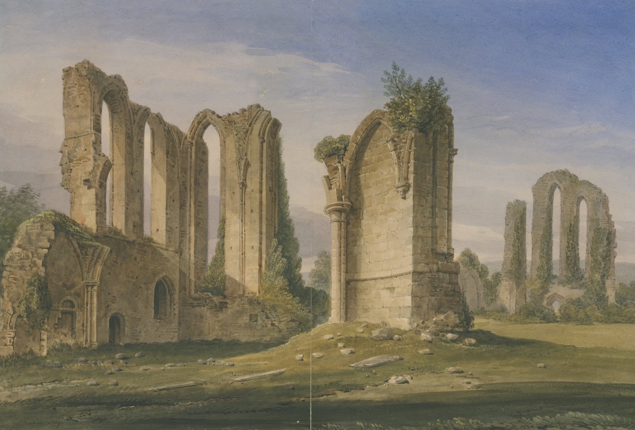 Croxden Abbey von John Buckler