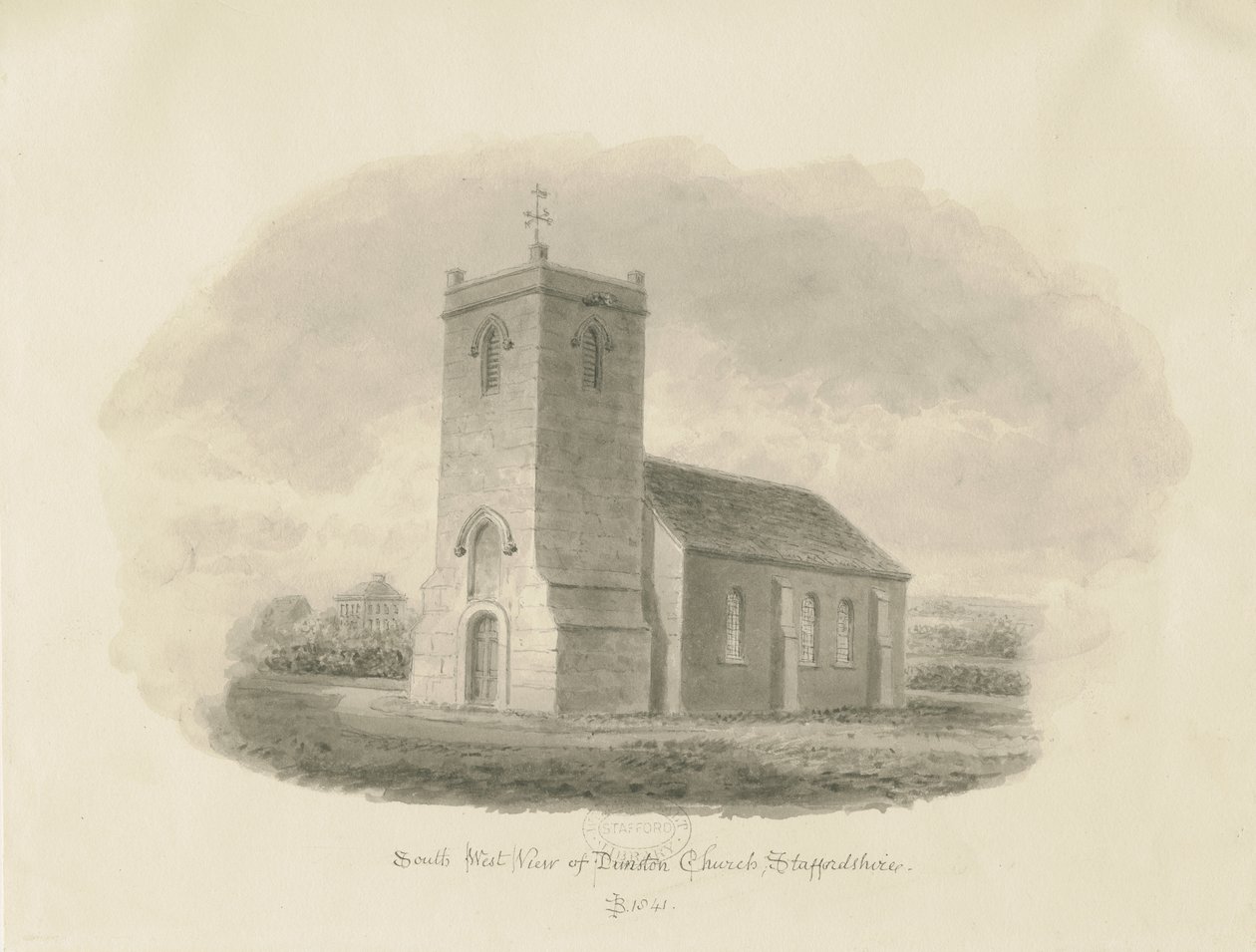 Dunston Kirche von John Buckler
