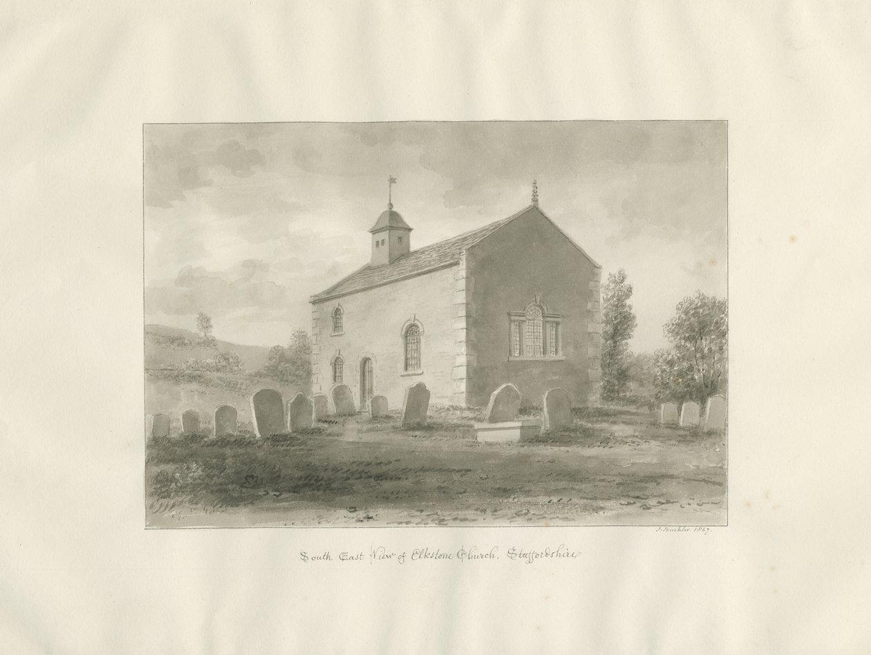 Elkstone Kapelle von John Buckler