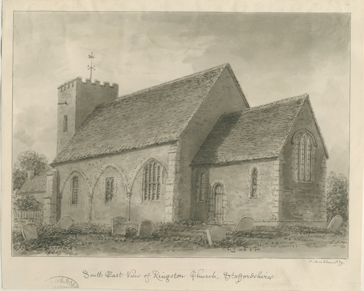 Kingstone Kirche von John Buckler