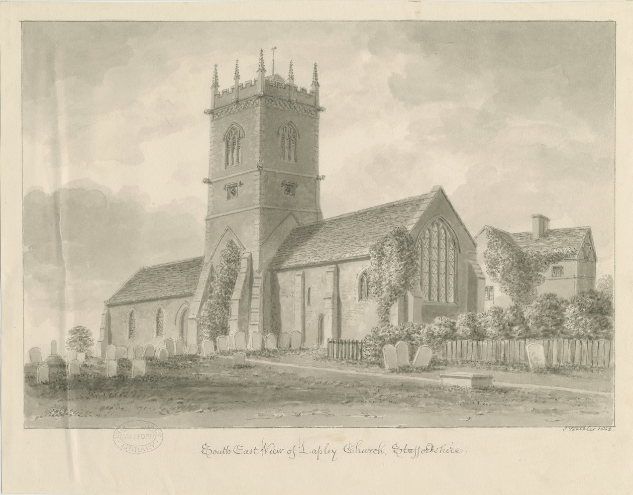 Lapley Kirche von John Buckler