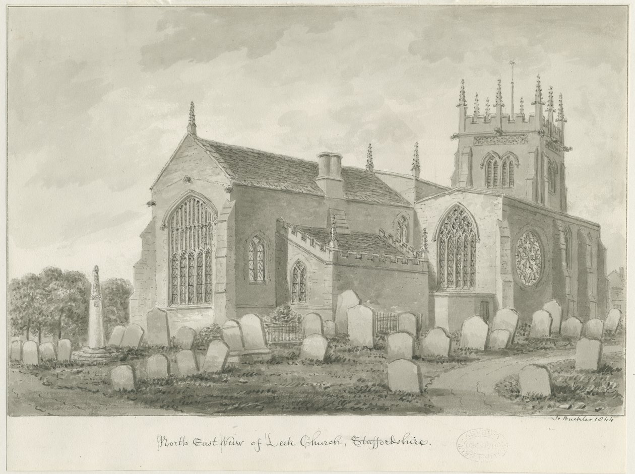 Leek Kirche von John Buckler