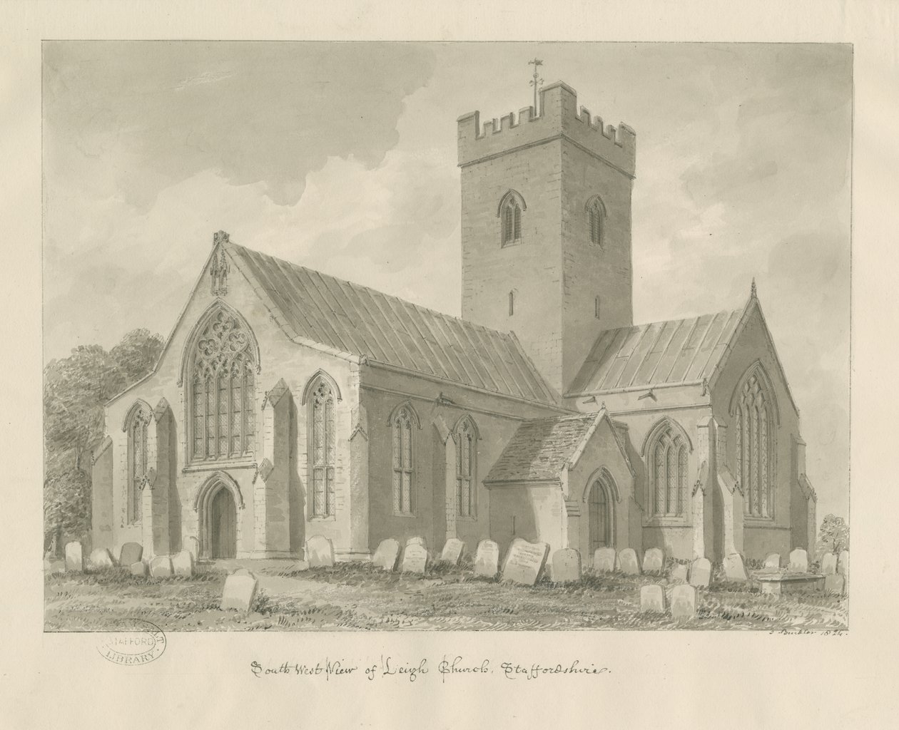 Leigh Kirche von John Buckler