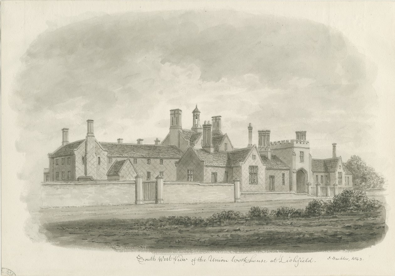 Lichfield - Armenhaus von John Buckler