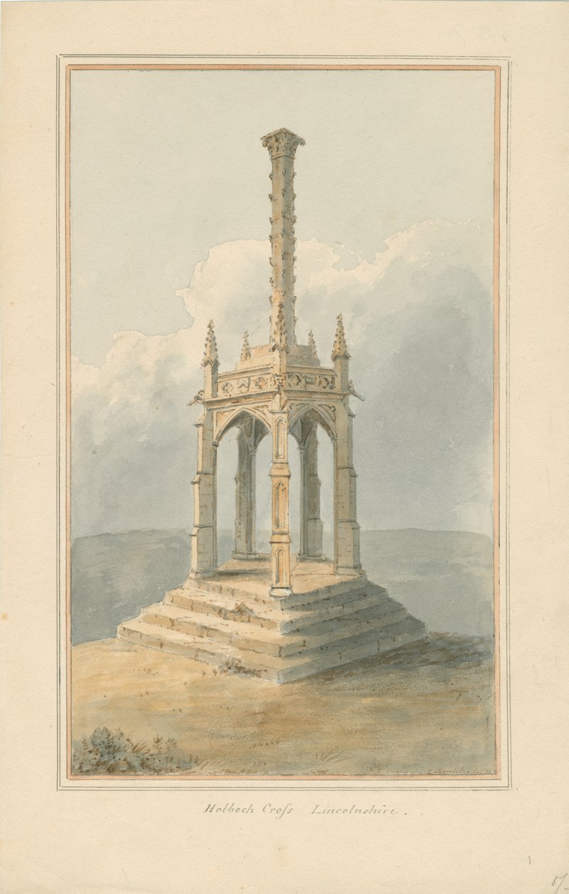 Lincolnshire - Holbeach Kreuz, [1824] von John Buckler