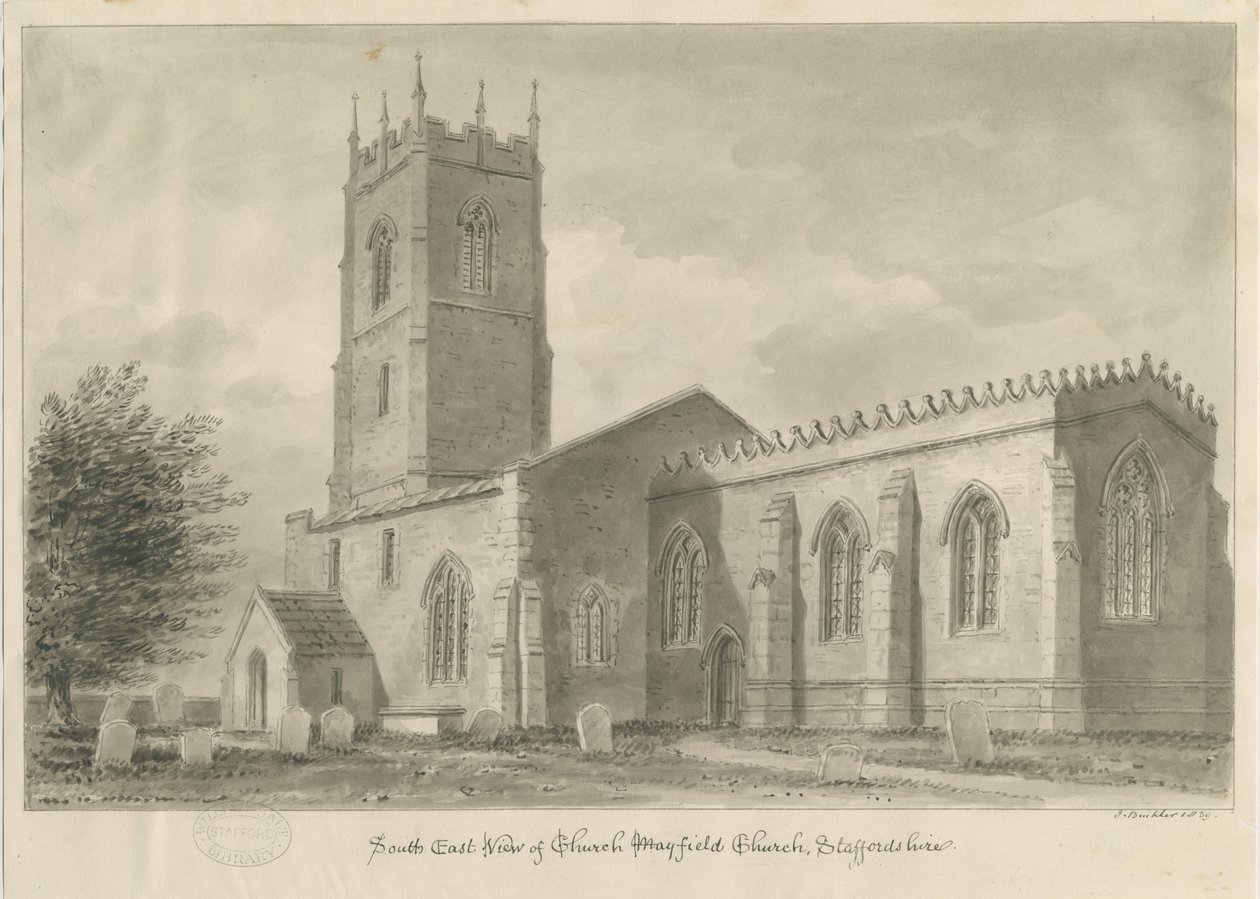 Mayfield Kirche (1839) von John Buckler
