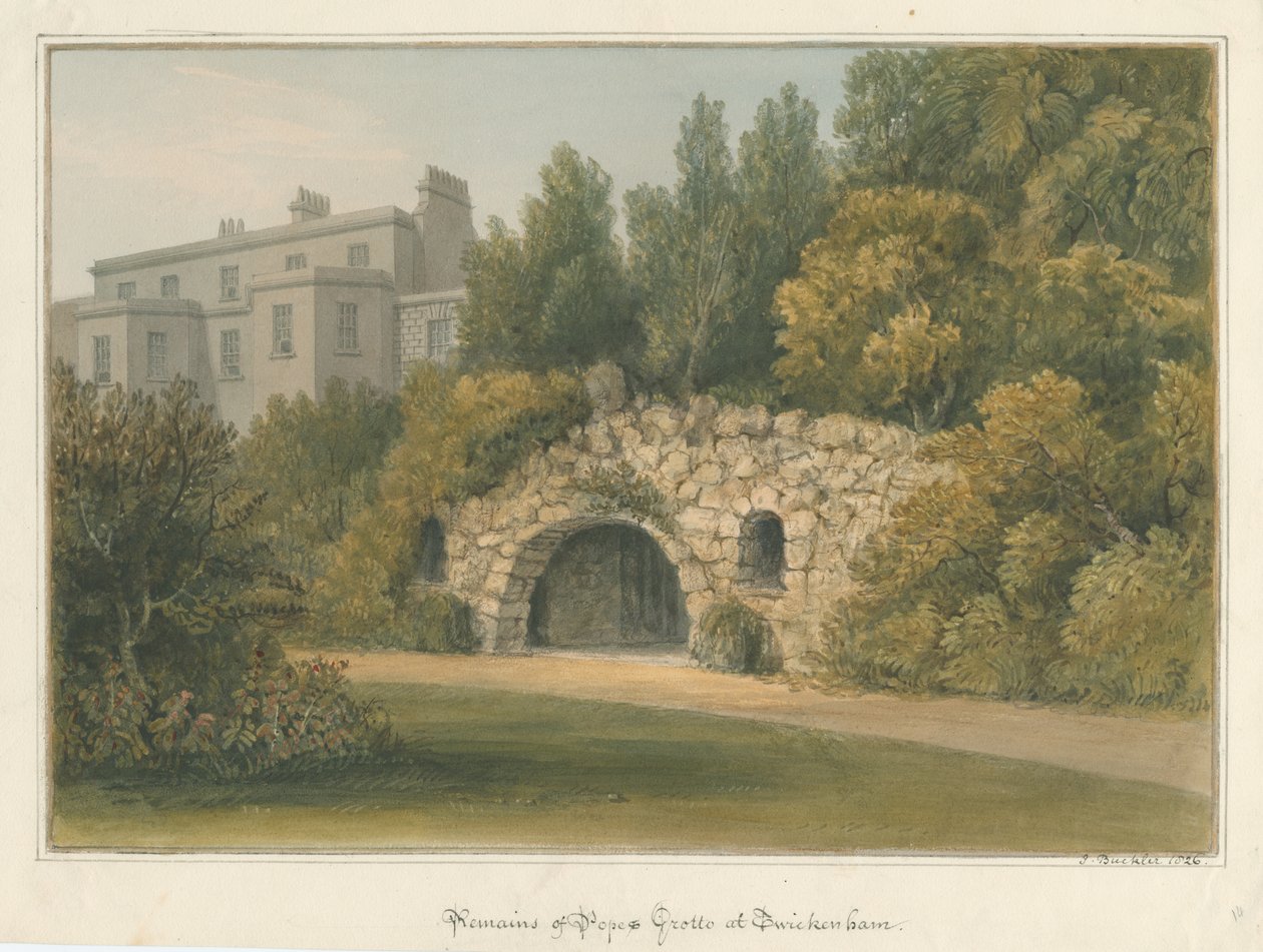 Twickenham - Popes Grotte von John Buckler