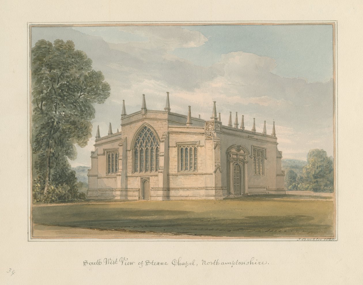 Steane Chapel, Northamptonshire von John Buckler