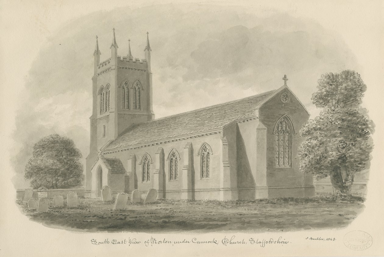 Norton Canes Kirche von John Buckler
