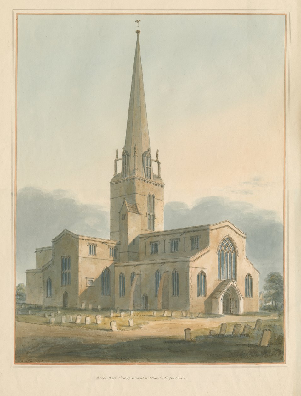 Bampton Kirche von John Buckler